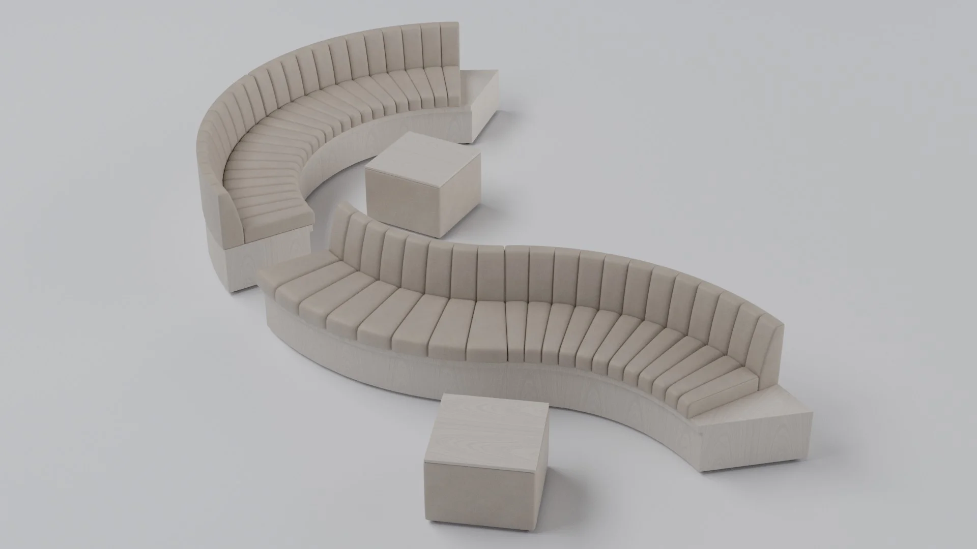 Commercial modular seating from the A14 101 collection by Cria Furniture